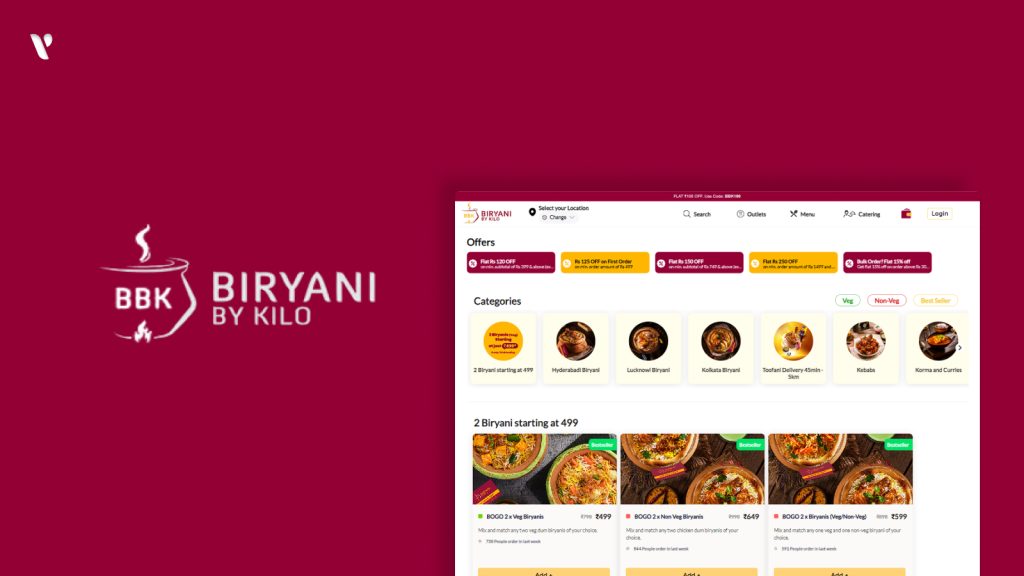 Biriyani By Kilo Website made by yeasitech