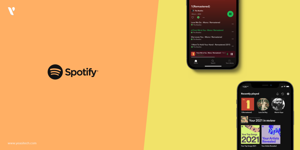 Spotify started out as a desktop program but has now developed into a web application as well as a dedicated mobile app.